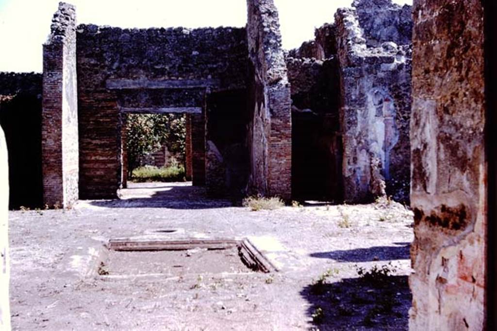 VII.2.20 Pompeii. 1966. Looking south across atrium from end of entrance corridor. Photo by Stanley A. Jashemski.
Source: The Wilhelmina and Stanley A. Jashemski archive in the University of Maryland Library, Special Collections (See collection page) and made available under the Creative Commons Attribution-Non Commercial License v.4. See Licence and use details.
J66f1011