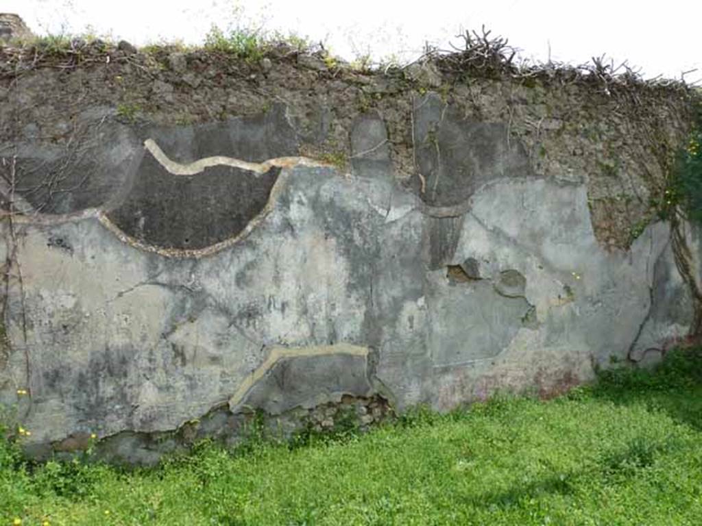 VII.2.35 Pompeii. May 2010. East wall of triclinium.