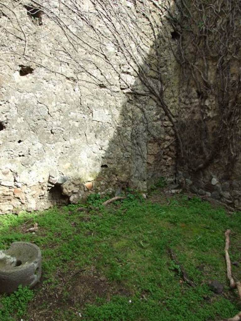 VII.3.4 Pompeii. March 2009. East side of garden area.