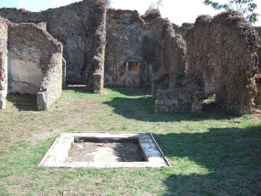 VII.3.6 Pompeii. September 2005. Looking south across impluvium.
