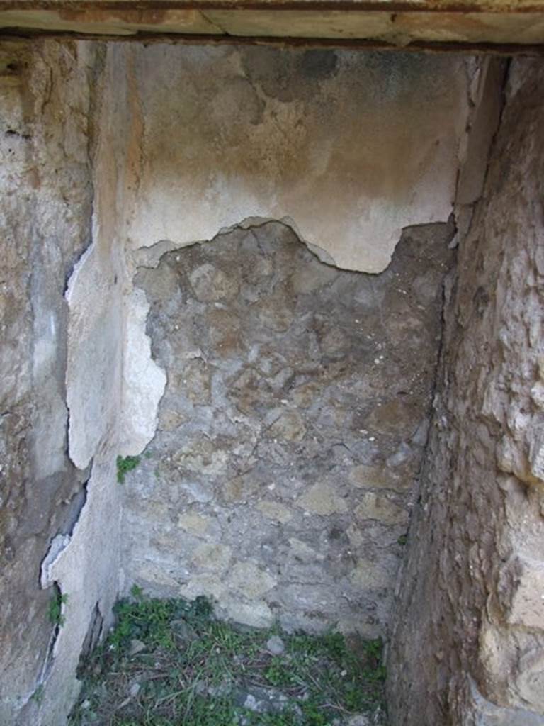 VII.3.29 Pompeii. March 2009. Room 5. North wall of cupboard.
