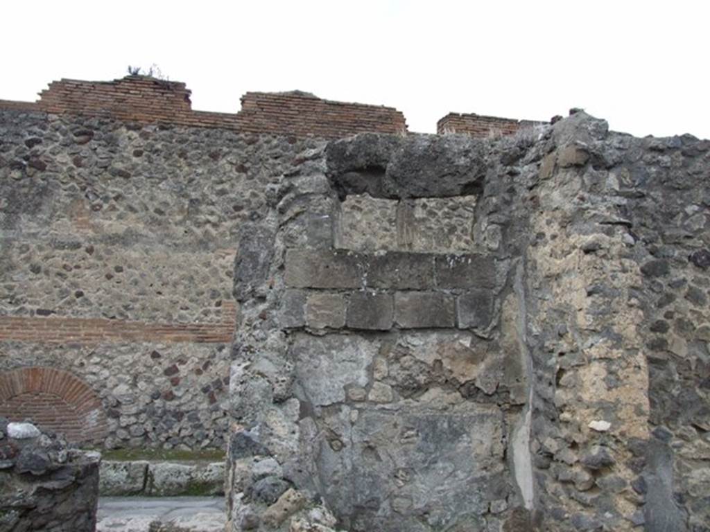VII.3.39 Pompeii. December 2007. West wall.