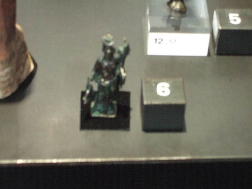 Statuette of Isis Fortuna found in VII.4.11. Now in Naples Archaeological Museum.