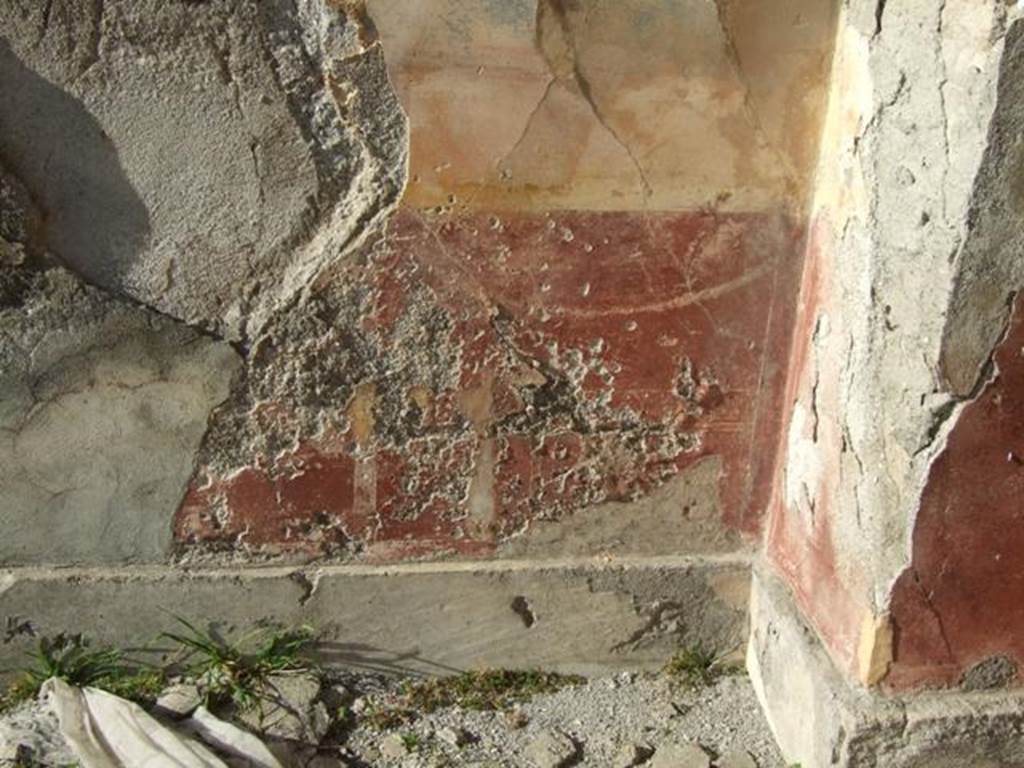 VII.4.31 Pompeii. March 2009. Room 29. Apsidal Exedra. North east corner.