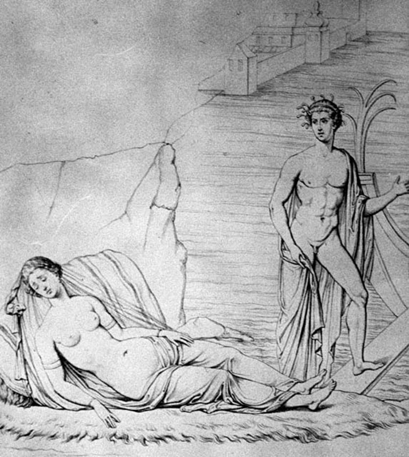231943 Bestand-D-DAI-ROM-W.37.jpg
VII.4.31/51 Pompeii. W.37 Room 31, drawing of wall painting of Theseus and Ariadne.
See Real Museo Borbonico, XI, taf 34. Now in Naples Archaeological Museum. Inventory number 9052.
Photo by Tatiana Warscher. With kind permission of DAI Rome, whose copyright it remains.
See http://arachne.uni-koeln.de/item/marbilderbestand/231943