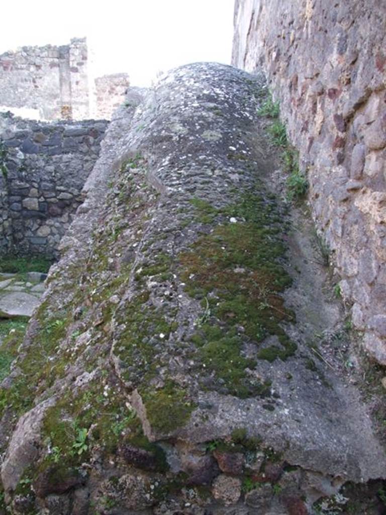 VII.4.31 Pompeii. March 2009. Room 36. Kitchen. Below this area are the stairs to the Cellar.