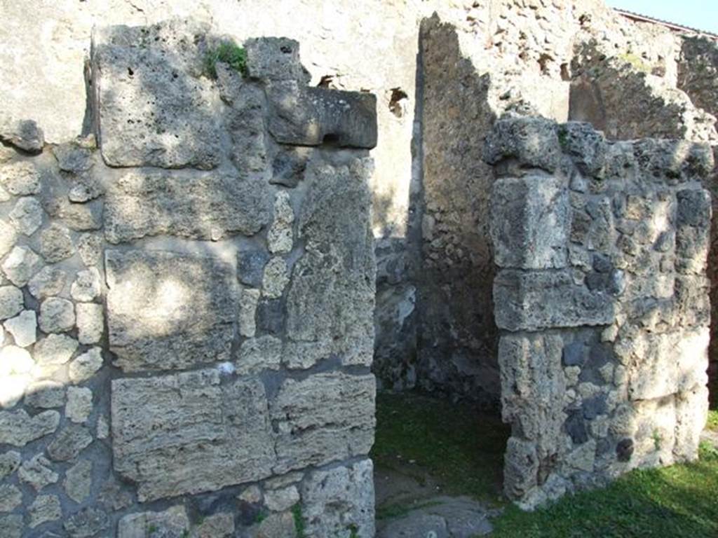 VII.4.31 Pompeii. March 2009. Doorway to Room 46.