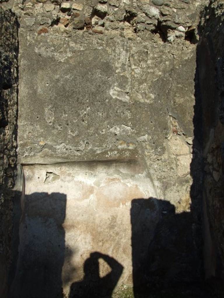 VII.4.31 Pompeii. March 2009. Room 47. East wall with recess.