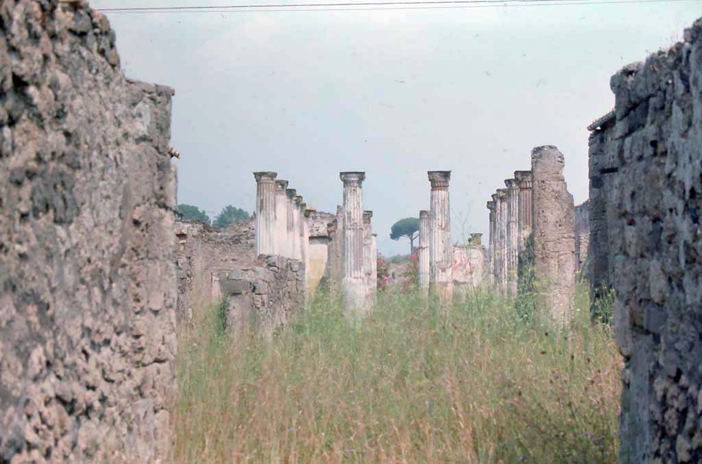 VII.4.31/51 Pompeii. 1971. Looking north from entrance corridor. 
Photo courtesy of Rick Bauer, from Dr George Fay’s slides collection.
