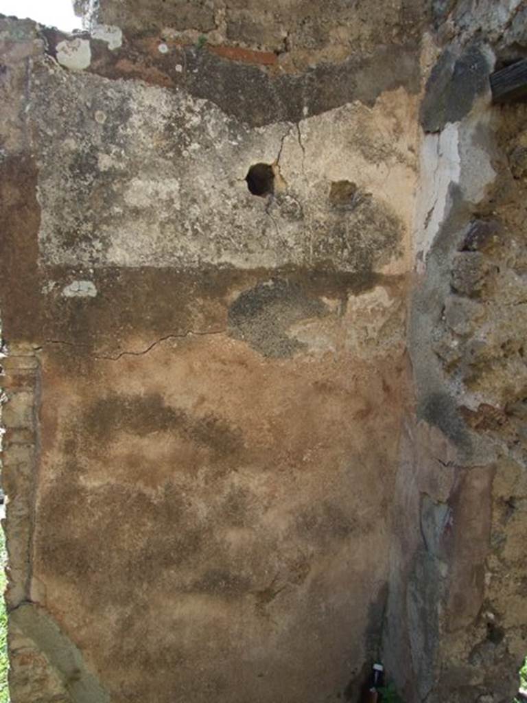 VII.4.56 Pompeii. March 2009. Room 5. Cubiculum. West wall and north west corner.