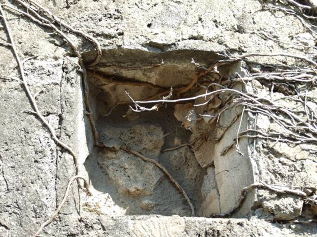 VII.4.56 Pompeii. March 2009. Room 7. Niche, or blocked window on East wall.