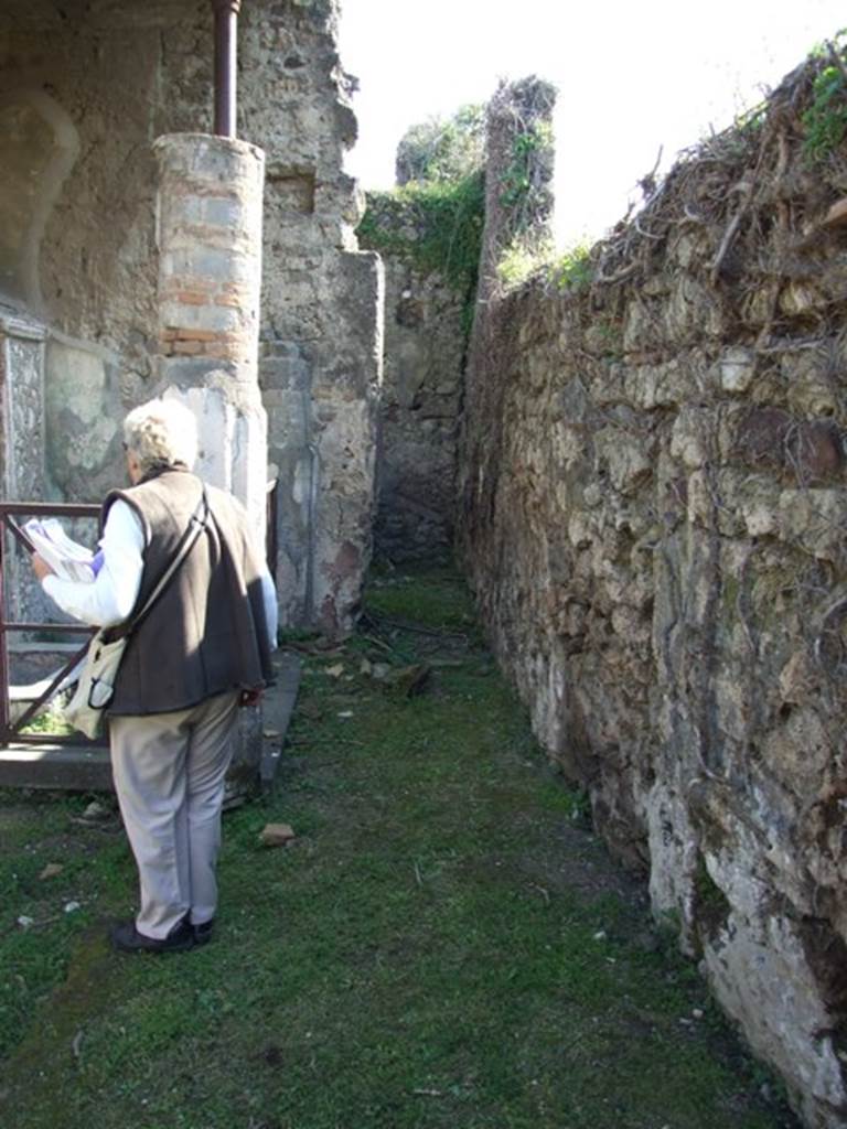 VII.4.56 Pompeii. March 2009. West Portico,leading south to the Kitchen.