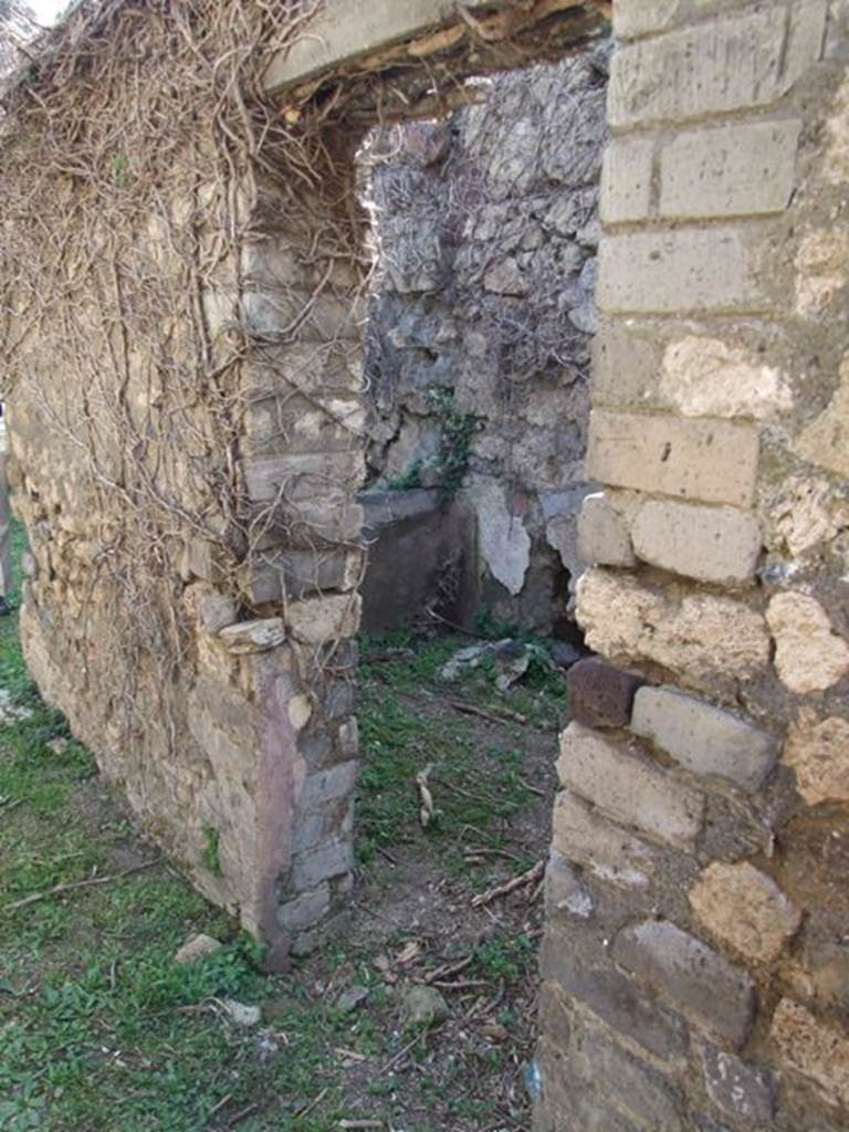 VII.4.56 Pompeii.  March 2009.  Doorway to Room 3. Cupboard or small room.