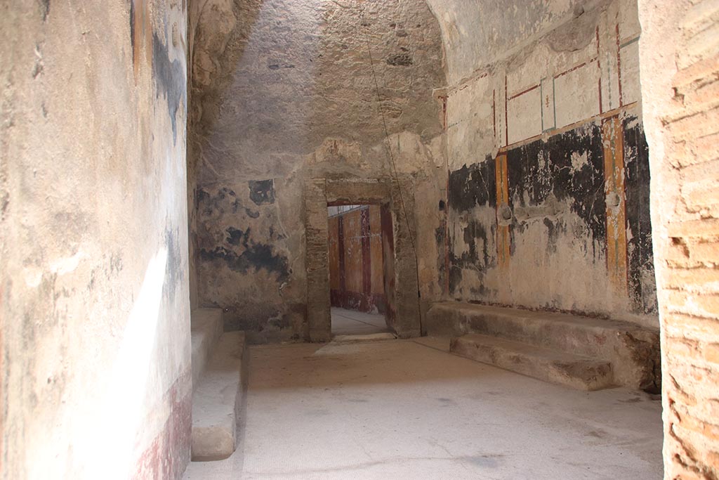 VII.5.8 Pompeii. October 2024. Room 46, looking south from corridor 45. Photo courtesy of Klaus Heese.