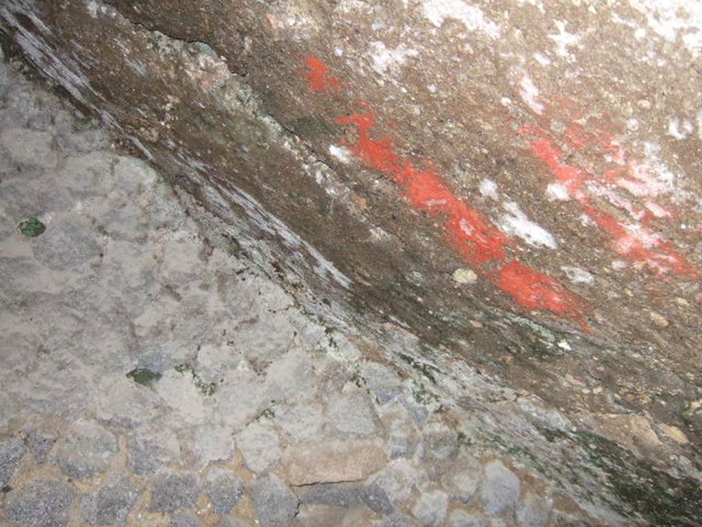 VII.5.29 Pompeii. View through rear door into void under steps of VII.5.1