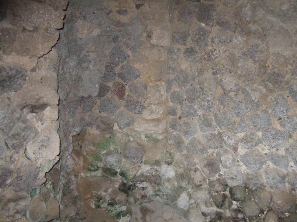 VII.5.29 Pompeii. View through rear door into void under steps of VII.5.1.
Rear room with latrine. See Associazione Internazionale Amici di Pompei: Quaderni di Studi Pompeiani, 1/2007. Barattolo, A and Romaldi, F: Insula VII.5 – Una rilettura ragionata dei documenti grafici. (p.127-146, Fig 25 niche and latrine, Fig 26 terracotta at the bottom of the niche for the latrine)