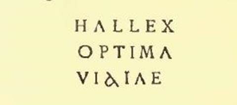 According to Della Corte, and inedited, was the following black inscription written on the neck of a one-handled jug, found on 8th August 1910 -
See Notizie degli Scavi, 1914, (p.112).