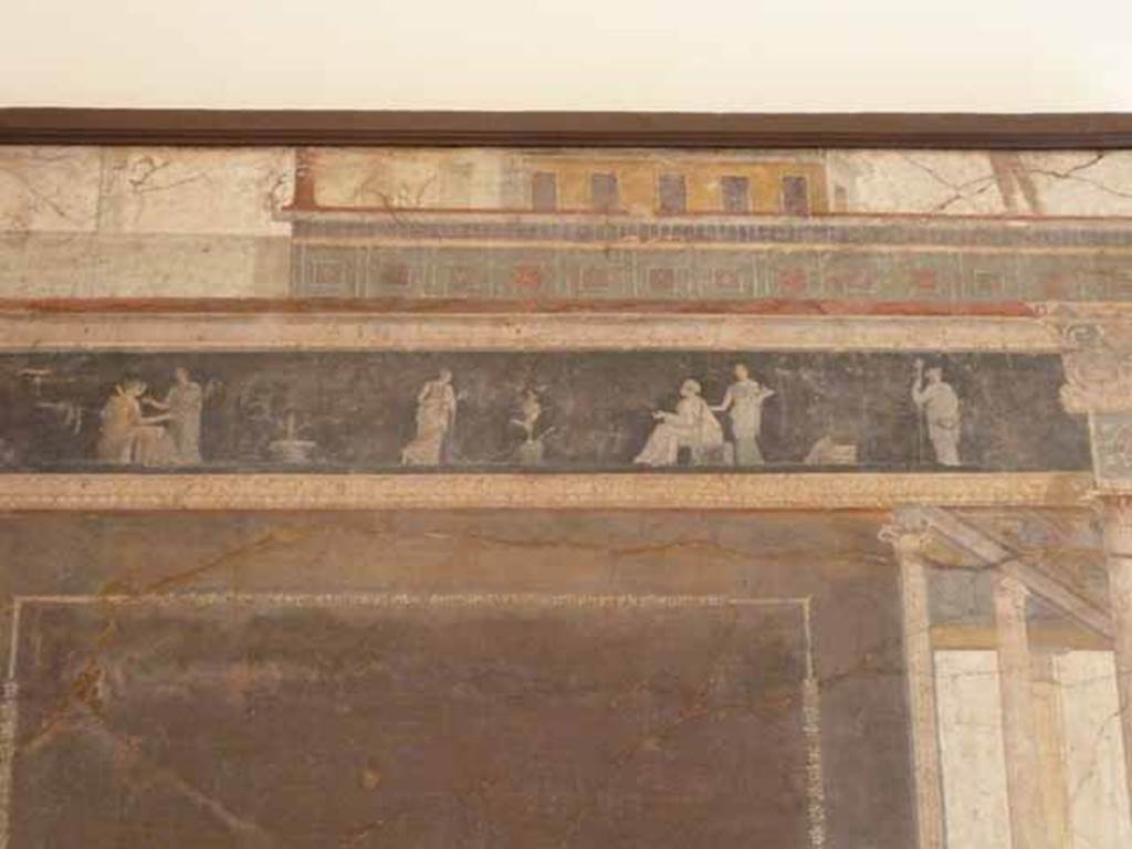 VII.6.28 Pompeii. Found 10th April 1762 in cubiculum 8. Detail from wall painting of scenes from stories of Dionysus.