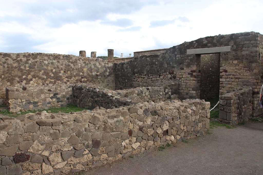 VII.7.2 Pompeii. October 2024. Looking south-east from east side of atrium “g”. Photo courtesy of Klaus Heese.