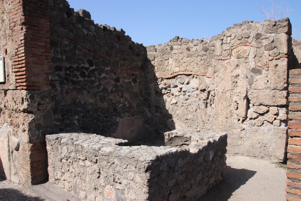 VII.7.9 Pompeii. October 2023. Looking north-west across entrance doorway. Photo courtesy of Klaus Heese.