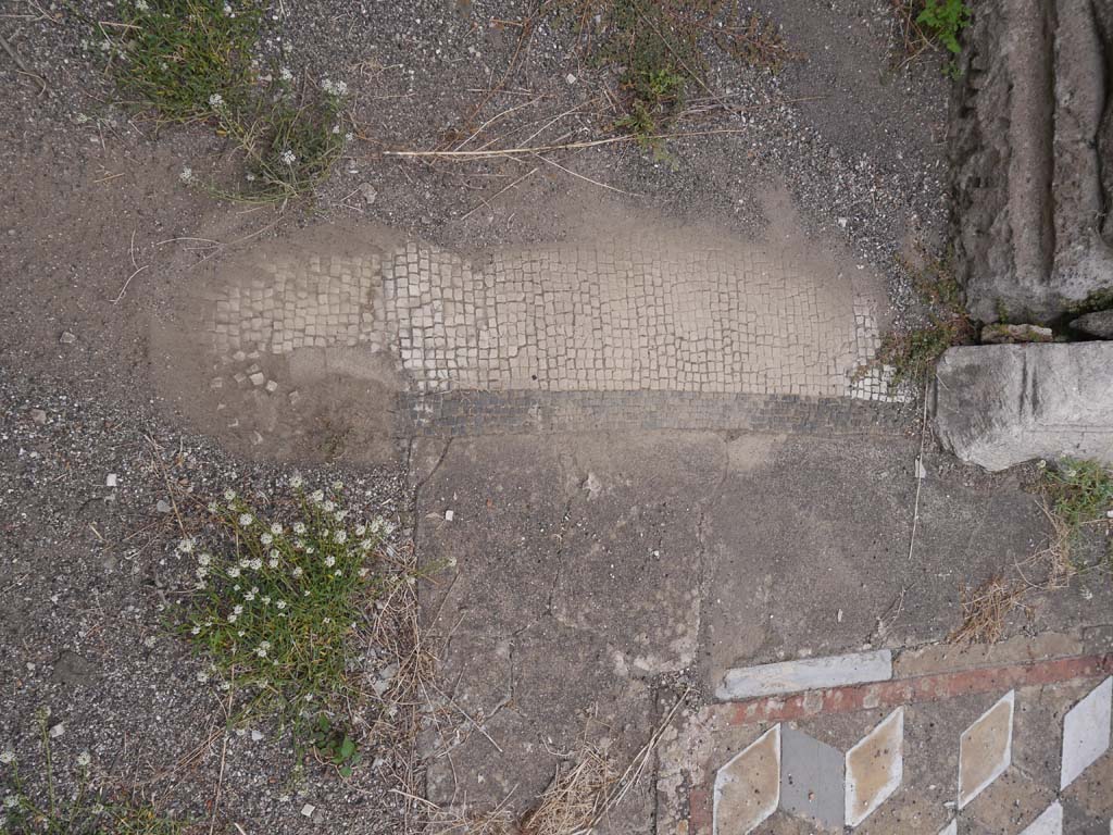 VII.7.32 Pompeii. September 2018. Flooring on west side of south side of base of altar.
Foto Anne Kleineberg, ERC Grant 681269 DÉCOR.