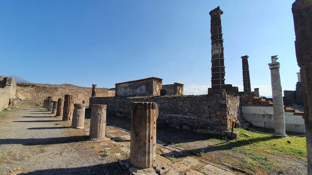 VII.7.32 Pompeii. July 2021. Looking north-east from west portico.
Foto Annette Haug, ERC Grant 681269 DÉCOR.
