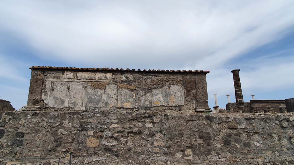VII.7.32 Pompeii. August 2021. West side of cella.
Foto Annette Haug, ERC Grant 681269 DÉCOR.