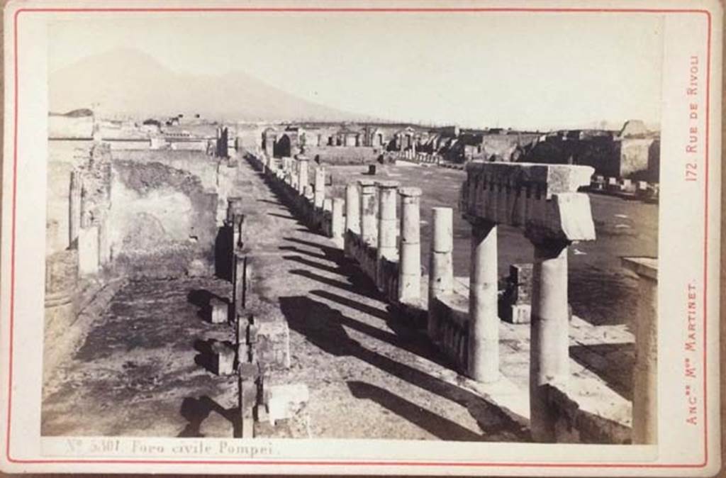 VII.8 Pompeii. From the 1890s. Looking north from south-west corner. Photo courtesy of Rick Bauer.