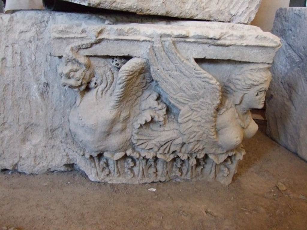 VII.9.2 Pompeii.
Capitals of pilasters preserved in VII.7.29 Forum Granary store. Original location yet to be identified, but may be from IX.1.20.