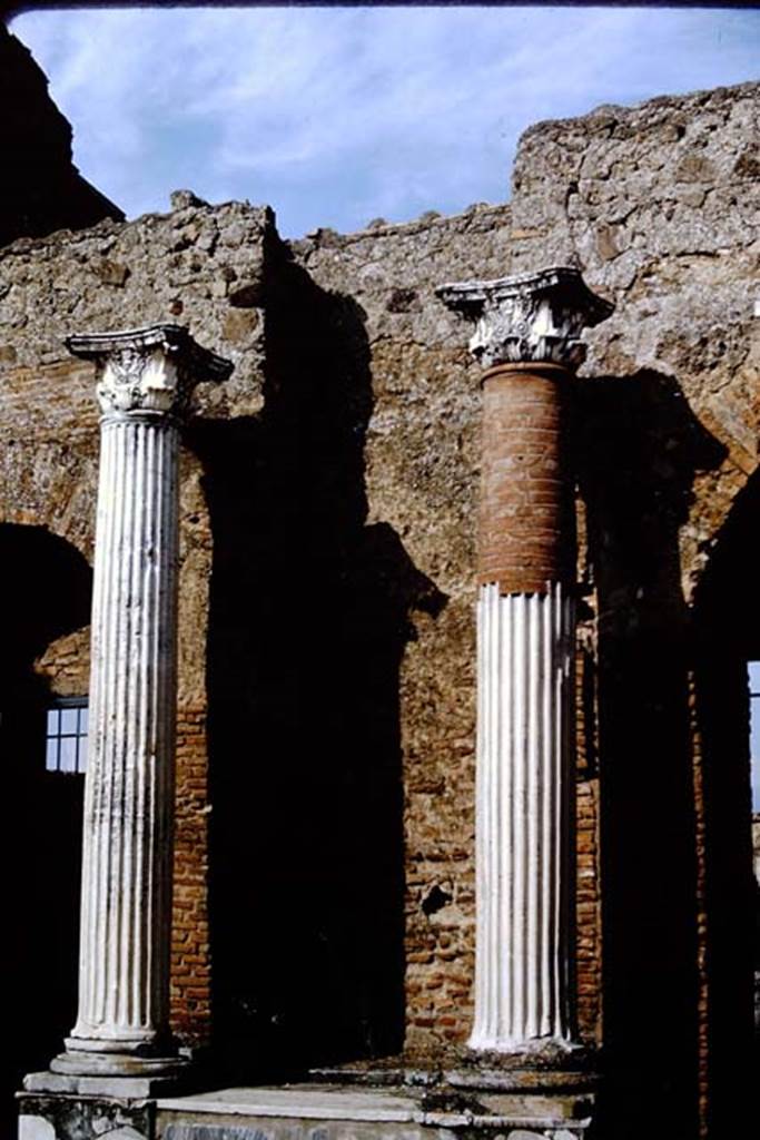 VII.9.7 Pompeii. 1964. Outside entrance to Macellum. Photo by Stanley A. Jashemski.
Source: The Wilhelmina and Stanley A. Jashemski archive in the University of Maryland Library, Special Collections (See collection page) and made available under the Creative Commons Attribution-Non Commercial License v.4. See Licence and use details.
J64f1323