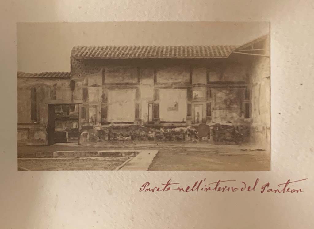VII.9.7/8 Pompeii. From an album dated c.1875-1885. Looking towards west wall in north-west corner.
Photo courtesy of Rick Bauer.