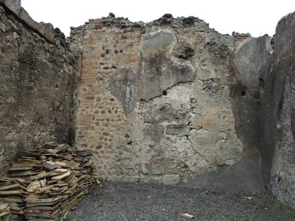 VII.9.47 Pompeii. March 2009. Room 12. Oecus. North wall.
