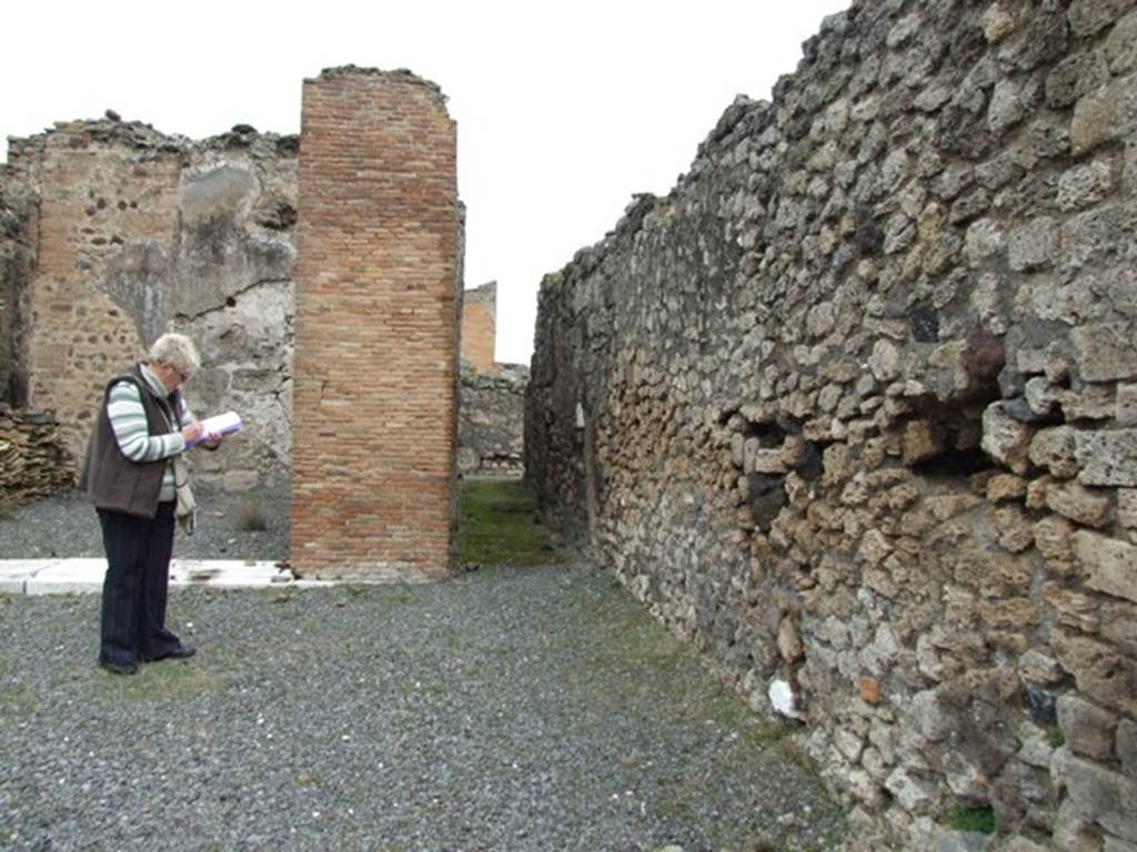 VII.9.47 Pompeii. March 2009. North east corner of Portico area.