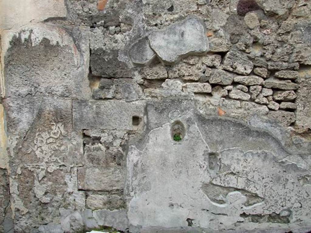VII.9.47 Pompeii. March 2009. East wall of the Vestibule.