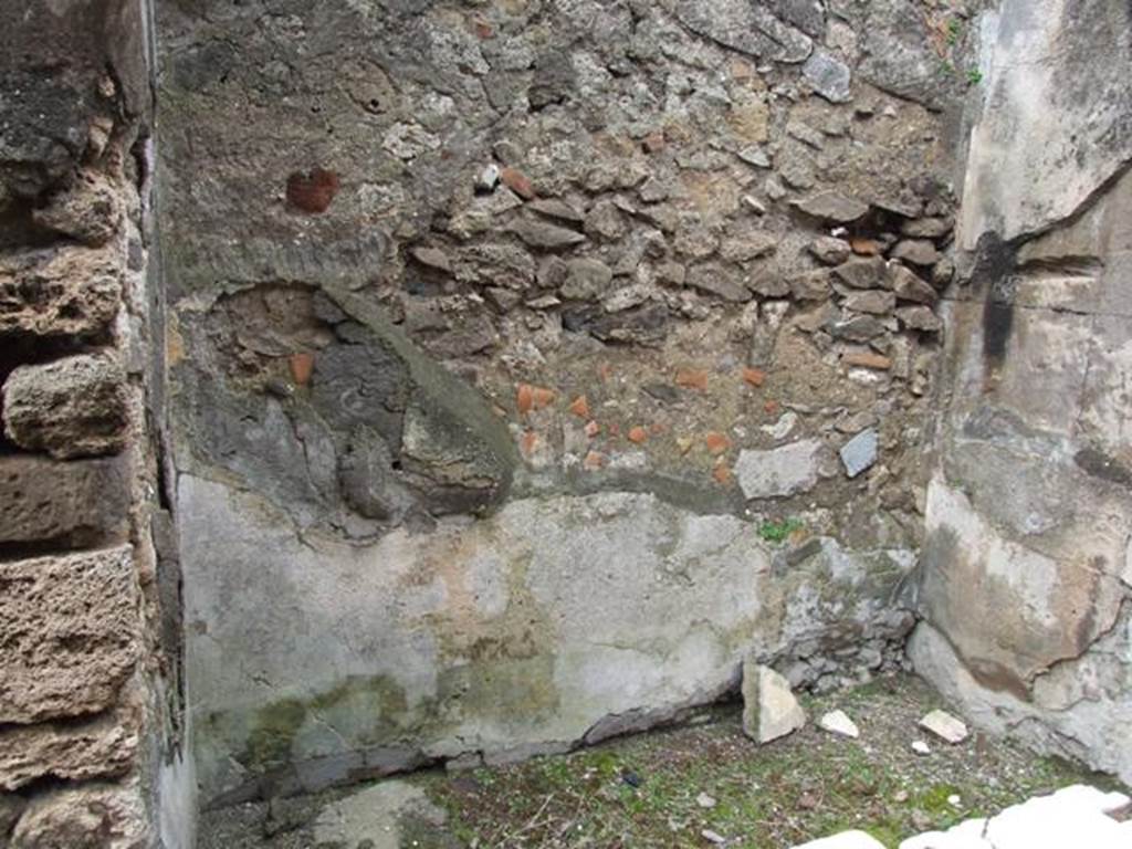 VII.9.47 Pompeii. March 2009. West wall of the Vestibule.