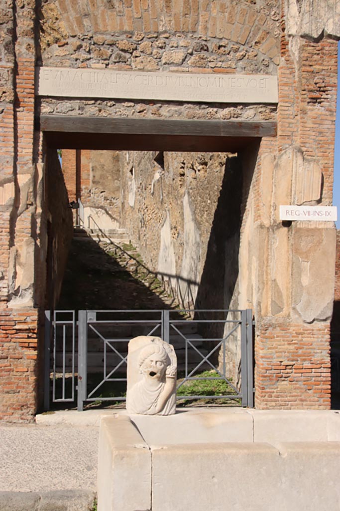 VII.9.67 Pompeii. October 2023. Looking north to entrance. Photo courtesy of Klaus Heese.