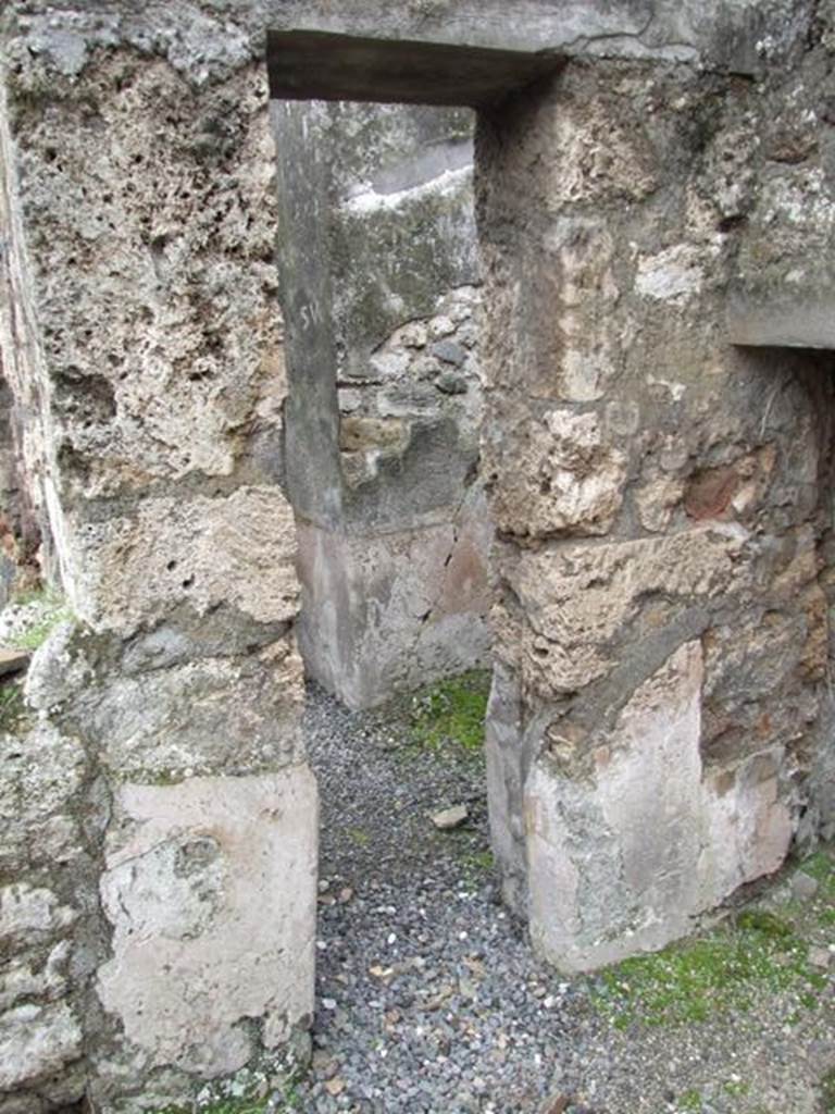 VII.10.9 Pompeii. March 2009. Doorway to corridor leading to kitchen and VII.10.12