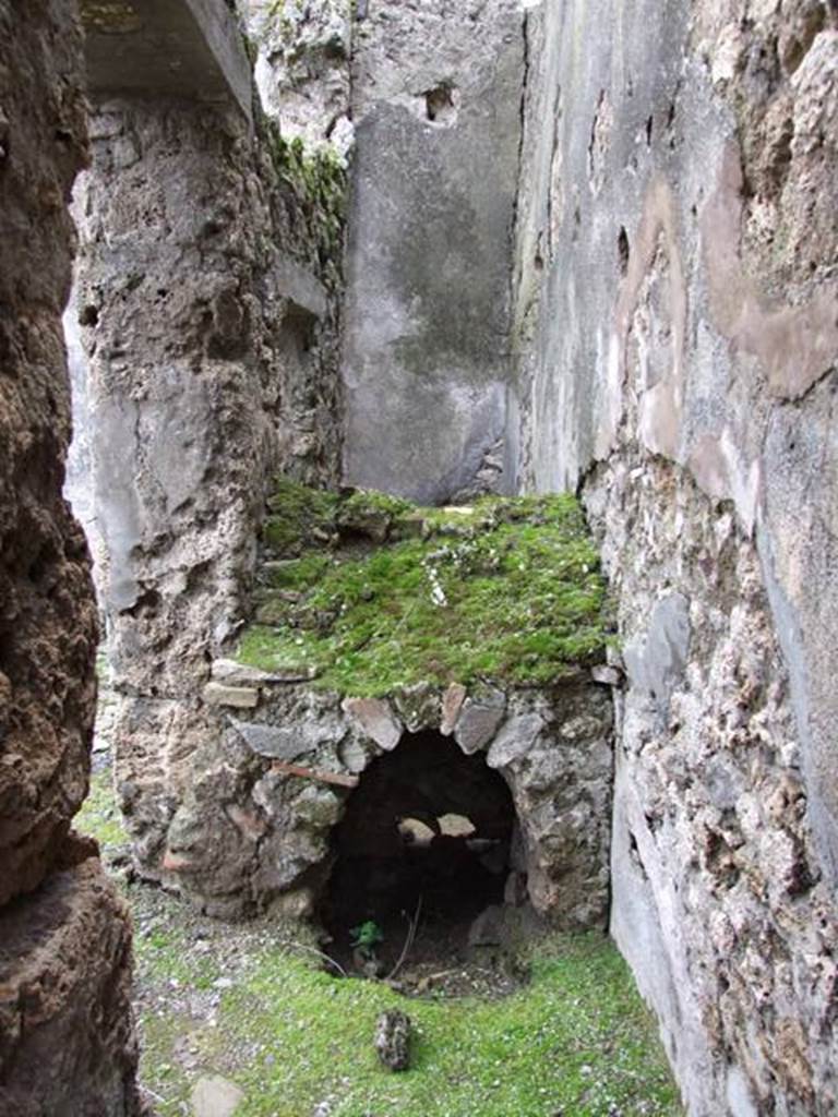 VII.10.9 Pompeii. March 2009. Hearth in kitchen.