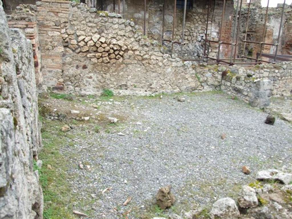 VII.10.10 Pompeii. March 2009. Looking north across rear room.