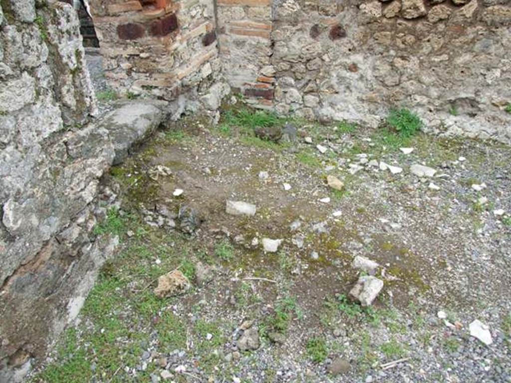 VII.10.10 Pompeii. March 2009. Doorway in north west corner of rear room leading to VII.10.9