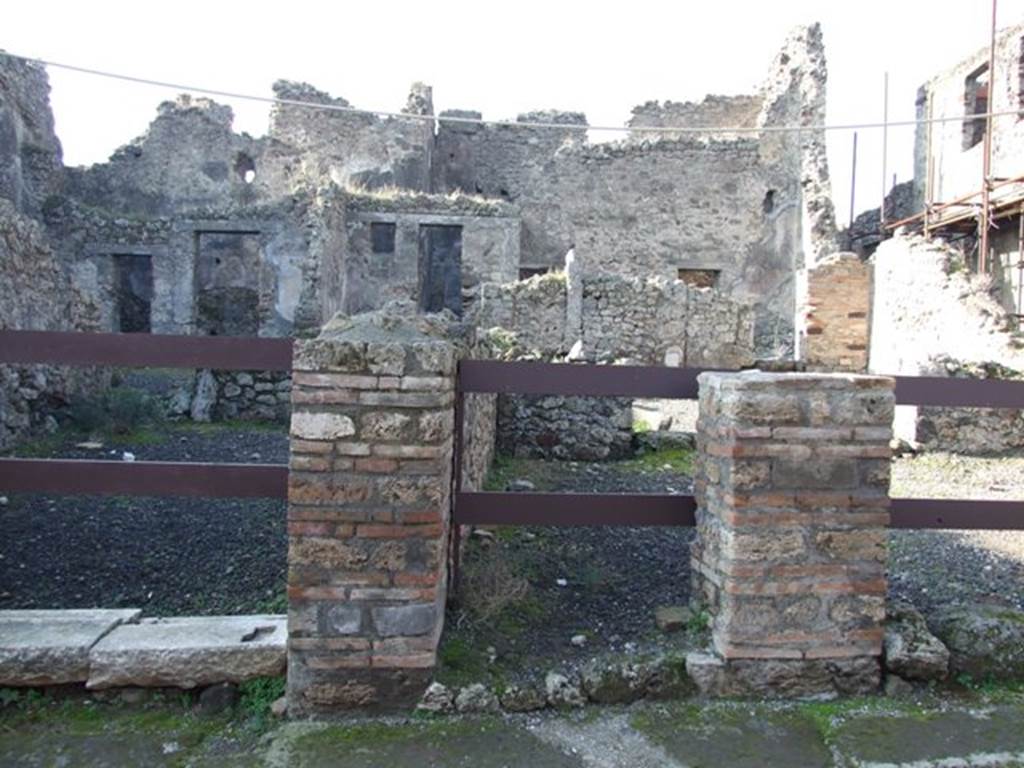 VII.10.11 Pompeii. December 2007. Looking west towards doorway to steps to upper floor.