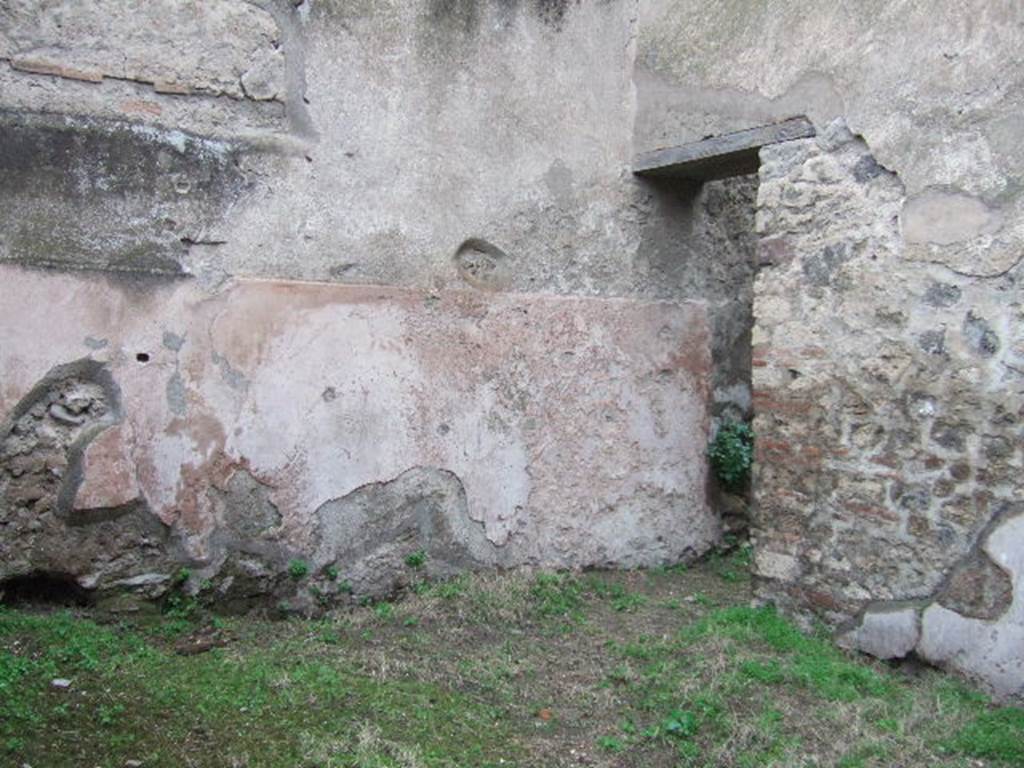 VII.11.13 Pompeii. December 2006. North wall with door to rear room.