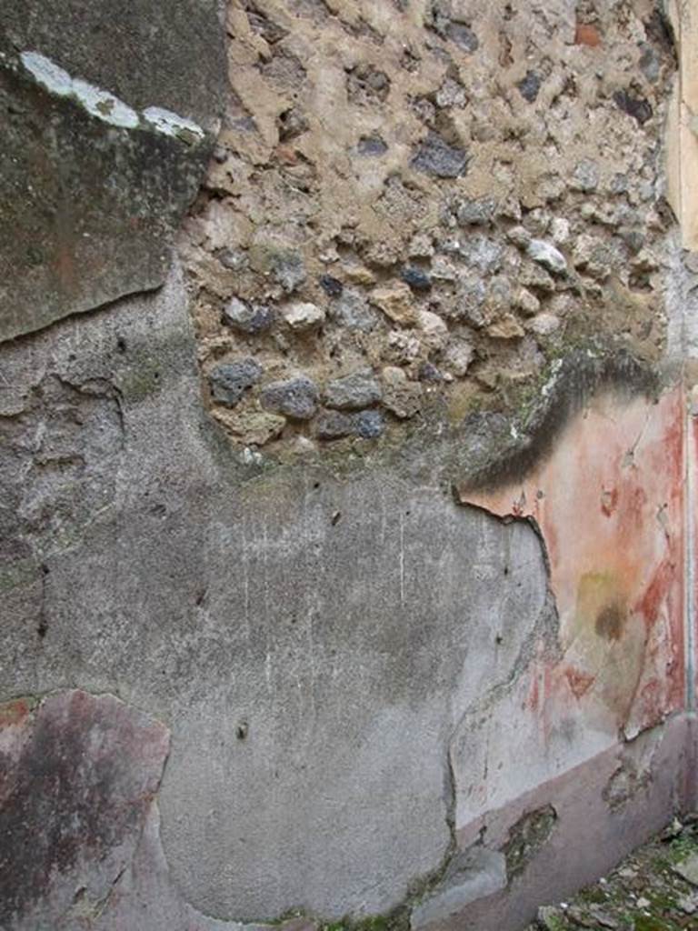 VII.11.14 Pompeii. March 2009. Room 3. Triclinium. West wall.