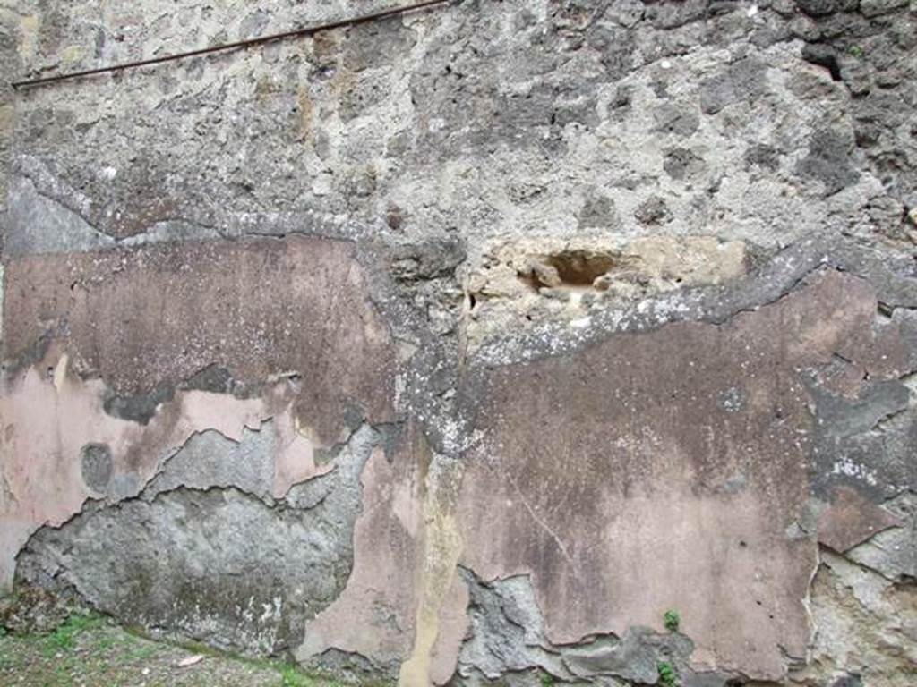VII.11.14 Pompeii. March 2009. Room 7. Tablinum. East wall.