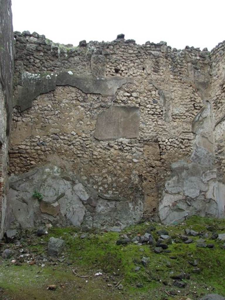 VII.11.14 Pompeii. March 2009. Room 8. Atrium. West wall.