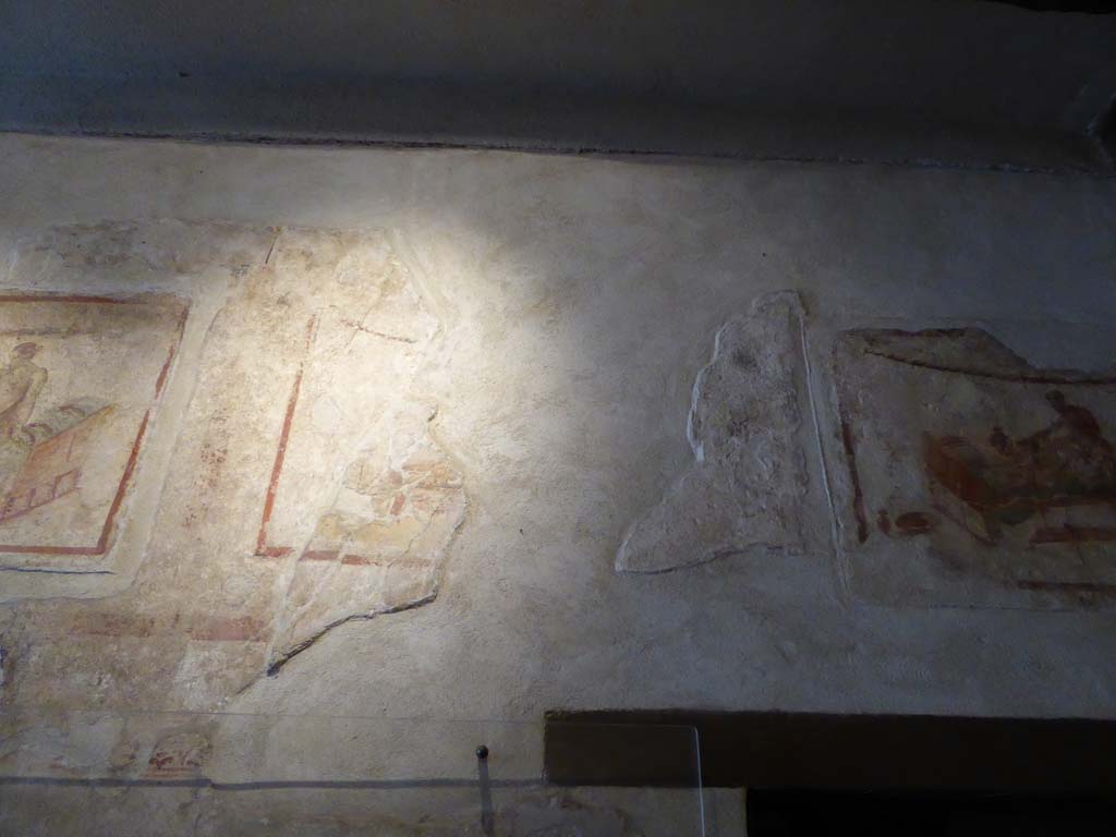 VII.12.18 Pompeii. September 2015. Frieze with remains of an erotic wall painting.
Foto Annette Haug, ERC Grant 681269 DÉCOR.