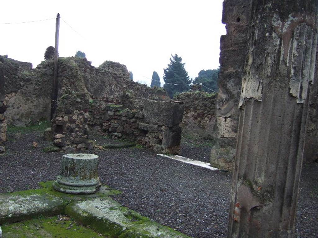 VII.13.8 Pompeii. December 2005. South east corner of atrium.