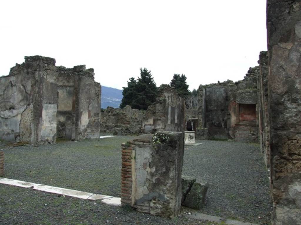 VII.14.5 Pompeii. March 2009. Room 9. South Portico. Looking south across the atrium.