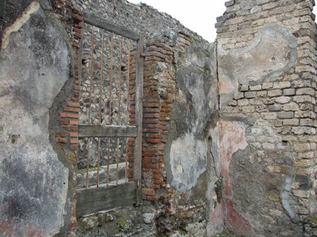 VII.14.5 Pompeii. March 2009. Entrance doorway of VII.14.18, looking north west.