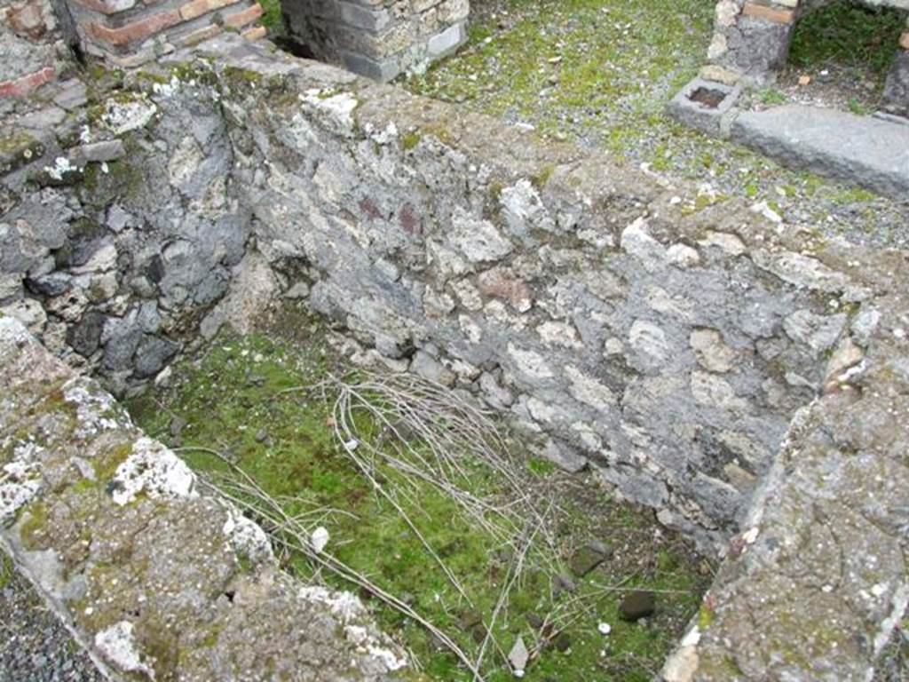 VII.14.5 Pompeii. March 2009. Room 21. Basin or tank.